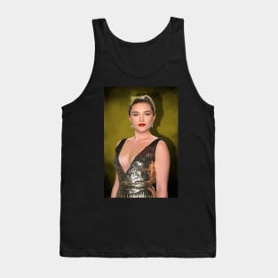 Florence Pugh - Yellow Glam Tank Top